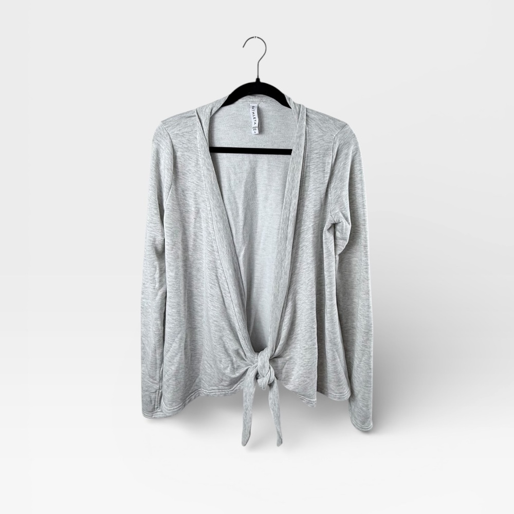ATHLETA Poise Wrap Dance Sweatshirt‎ Fleece Modal Sweater Size Small (J)